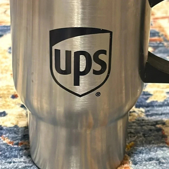UPS Handled Logo Cup with Lid for Coffee Hot Beverage or Cold Beverage - Picture 2 of 6